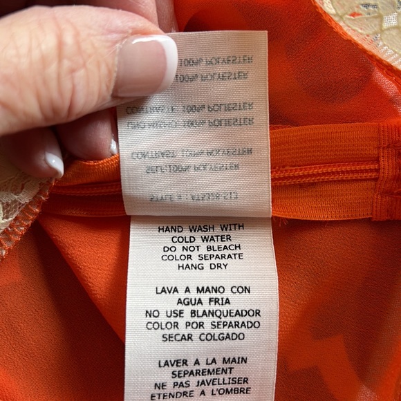 A’reve Semi-sheer with lace sleeves and trim top szS - Picture 11 of 11